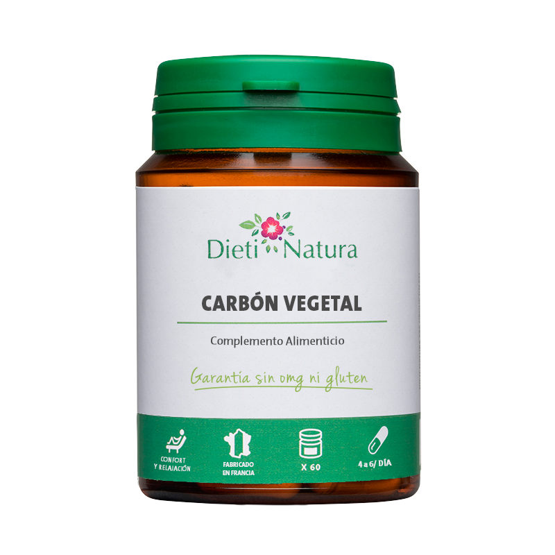 Carbón Vegetal Activado, 60 Cápsulas