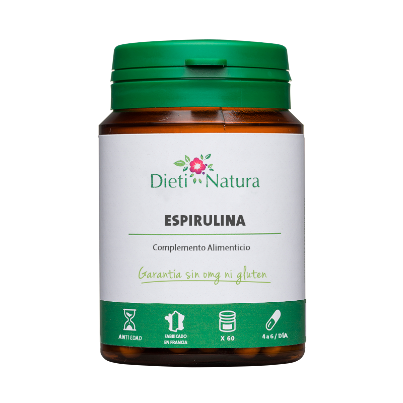 Espirulina 60 y 200 Cápsulas Antioxidante DietiNatura