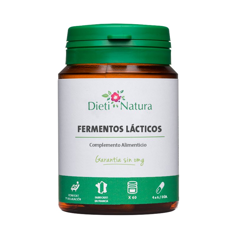 Fermentos Lácticos 60 y 200 Cápsulas Digestión Dieti Natura