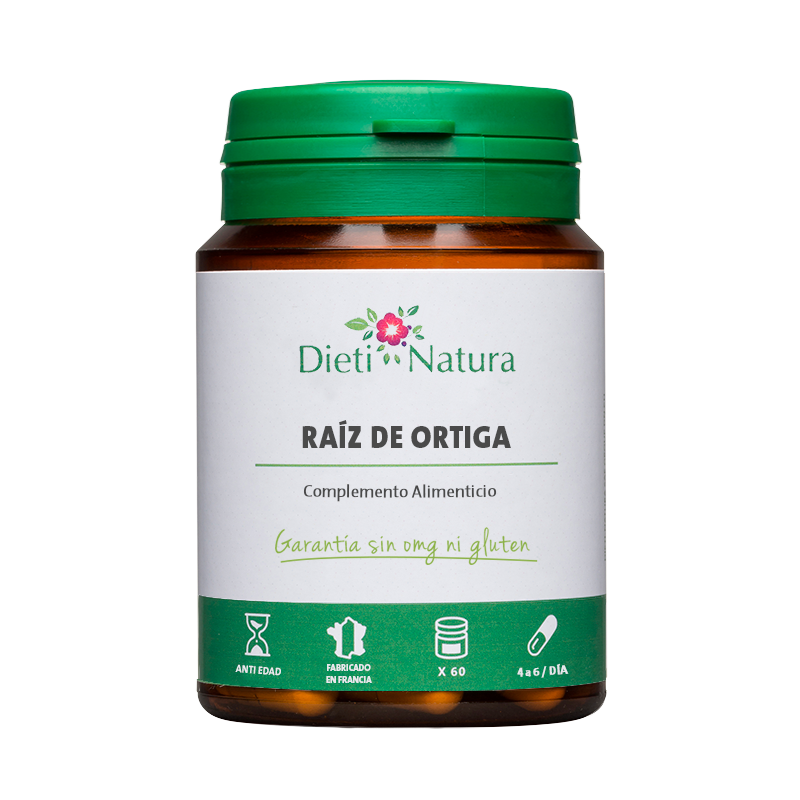 Raíz de Ortiga 60 y 200 Cápsulas - Confort Urinario | Dieti Natura