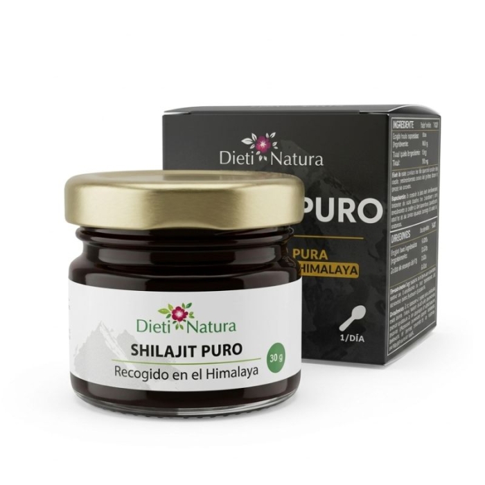 Resina de Shilajit puro - 60% de ácido fúlvico