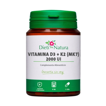Vitamina D3 + K2 (MK7) 2000 UI